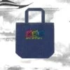RGB ROSES DESIGNER DENIM TOTE -The Yetee Shop A denimtote