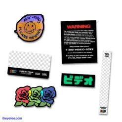 VHS Sticker Pack 5 VHS Sticker Pack -The Yetee Shop B VHSStickerPack