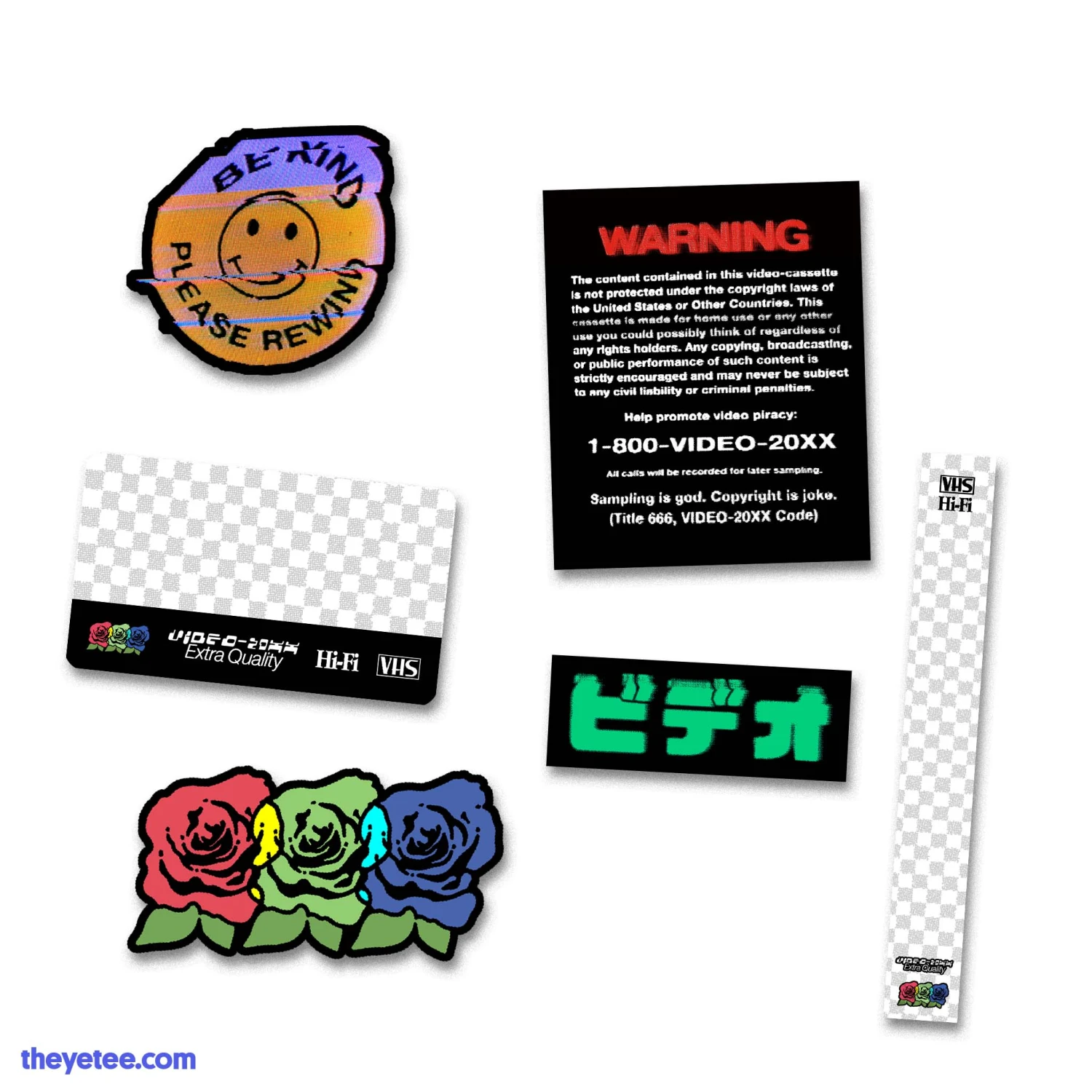 VHS Sticker Pack 4 VHS Sticker Pack - Image 2