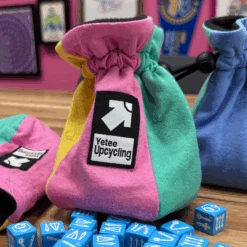 Upcycling Colorblock Dice Bag