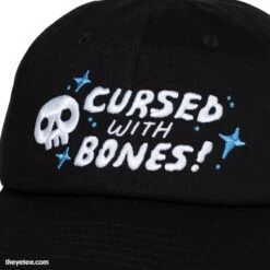 Cursed With Glowing Bones Hat -The Yetee Shop CursedWithBones PH03