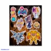 Monsters -The Yetee Shop MonstersStickerSheet MockupA