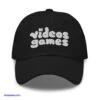 Video Games -The Yetee Shop classic dad hat black front watermark