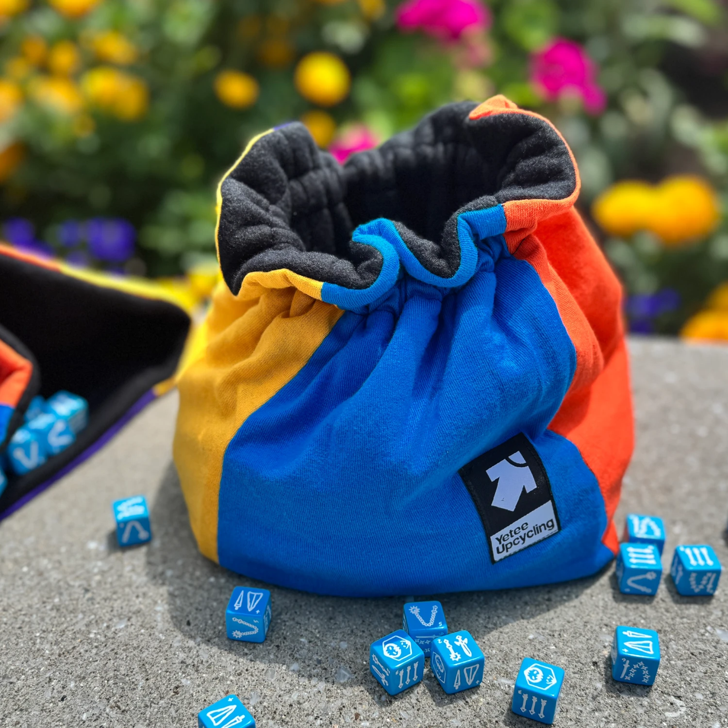 Jumbo Upcycling Dice Bag Color Block 3 Jumbo Upcycling Dice Bag Color Block