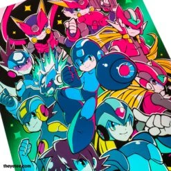 Mega Men -The Yetee Shop megmaposter3