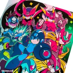 Mega Men -The Yetee Shop megmaposter5